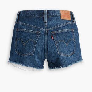 Levi’s Cut-Off Shorts | Distressed High Rise in Dark Wash